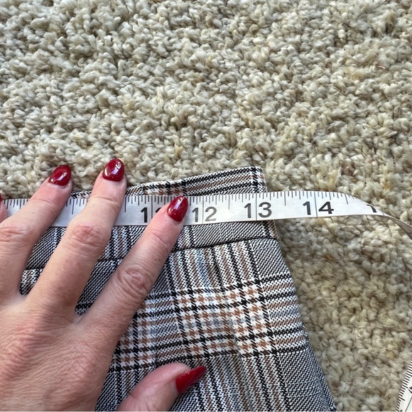 ASOS Gray Plaid Pleated Mini Skirt - Picture 10 of 10